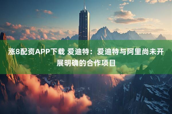 涨8配资APP下载 爱迪特：爱迪特与阿里尚未开展明确的合作项目